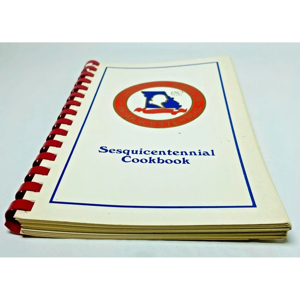 Vintage 1989 Washington Missouri MO‎ Sesquicentennial Cookbook 150 years